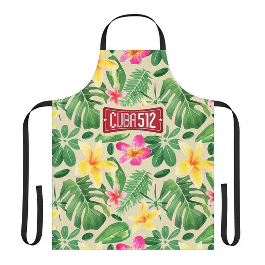 Tropical Floral Apron, Colorful Kitchen Gift, BBQ Apron, Gardening Apron, Summer Cooking, Chef Gift, Relaxed Vibe Kitchenwear