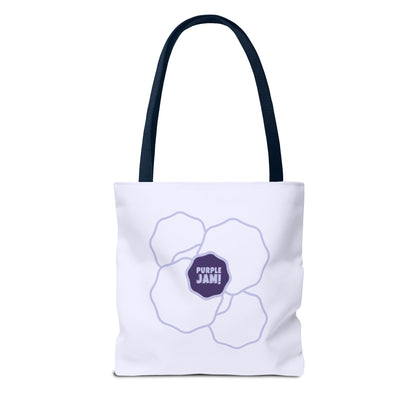 Purple Jam Floral Tote Bag, Stylish Reusable Grocery Bag, Eco-Friendly Everyday Tote, Gift for Garden Lovers, Shopping & Beach