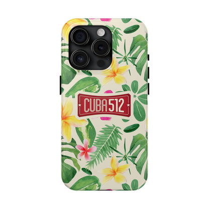 Tough Phone Case — Tropical Floral Cuba512 Protective Cover