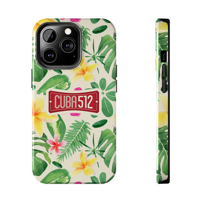 Tough Phone Case — Tropical Floral Cuba512 Protective Cover