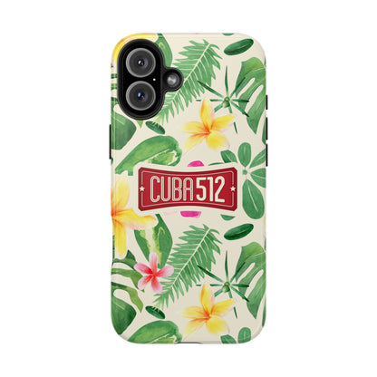 Tough Phone Case — Tropical Floral Cuba512 Protective Cover