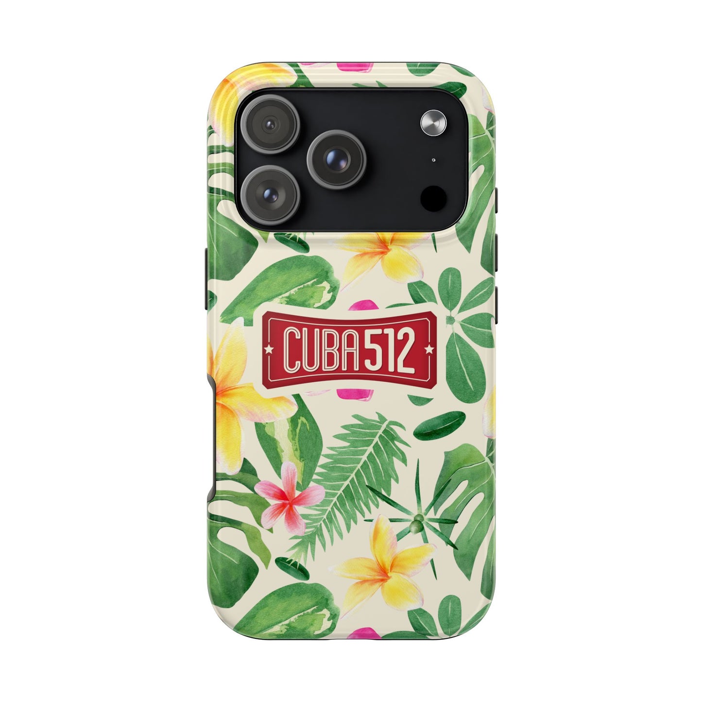 Tough Phone Case — Tropical Floral Cuba512 Protective Cover