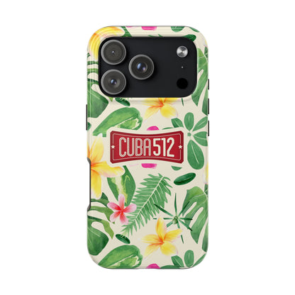 Tough Phone Case — Tropical Floral Cuba512 Protective Cover