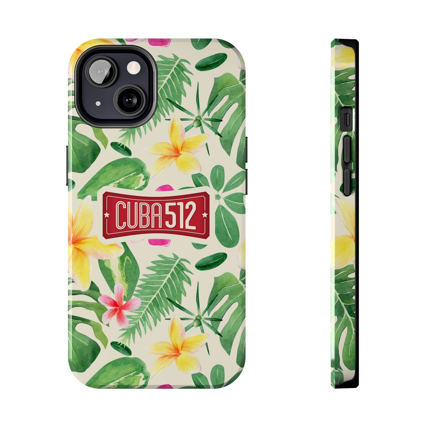 Tough Phone Case — Tropical Floral Cuba512 Protective Cover