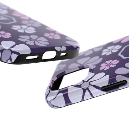 Purple Jam Floral Tough Phone Case — Purple Flower Protective Phone Cover