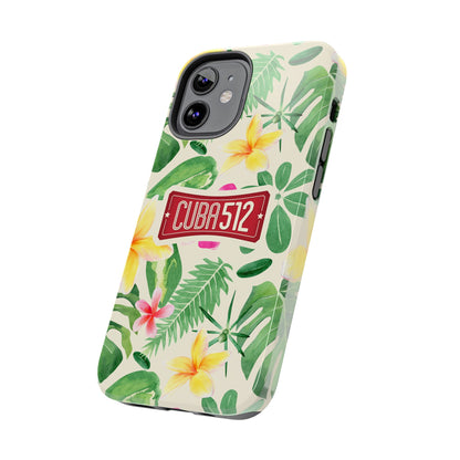 Tough Phone Case — Tropical Floral Cuba512 Protective Cover
