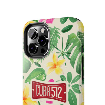 Tough Phone Case — Tropical Floral Cuba512 Protective Cover