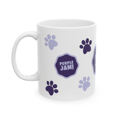 Boho Chic Ceramic Mug, Perfect Gift for Coffee Lovers, Cute Kitchen Decor, Animal Print Coffee Cup, Modern Home Accent