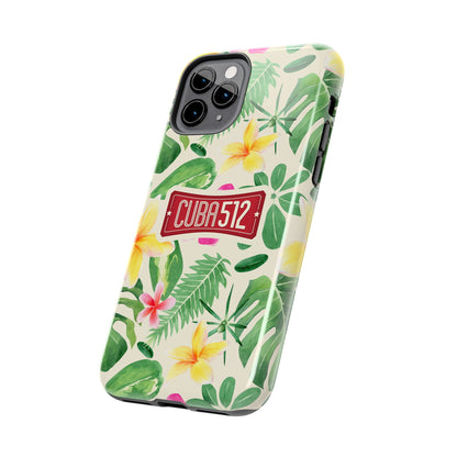 Tough Phone Case — Tropical Floral Cuba512 Protective Cover