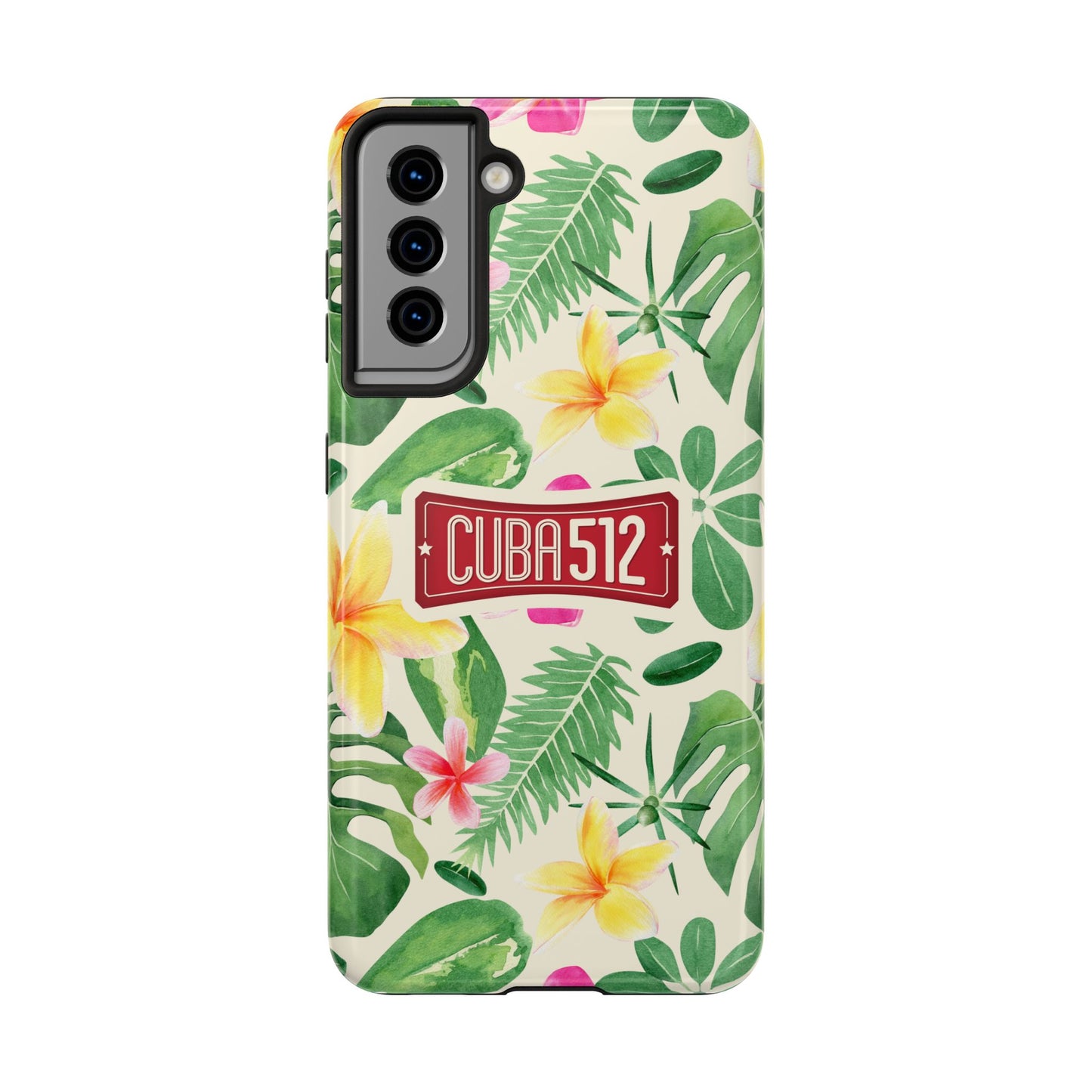 Tough Phone Case — Tropical Floral Cuba512 Protective Cover