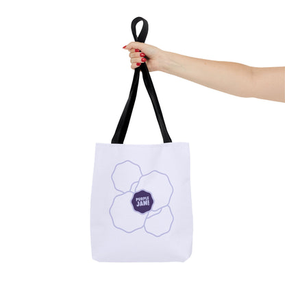 Purple Jam Floral Tote Bag, Stylish Reusable Grocery Bag, Eco-Friendly Everyday Tote, Gift for Garden Lovers, Shopping & Beach