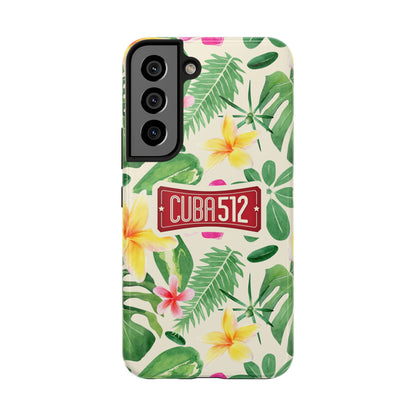Tough Phone Case — Tropical Floral Cuba512 Protective Cover