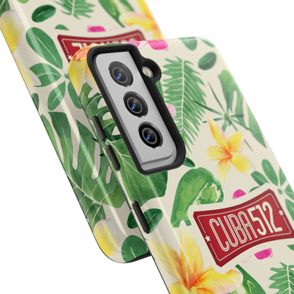 Tough Phone Case — Tropical Floral Cuba512 Protective Cover