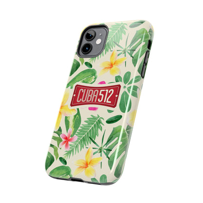Tough Phone Case — Tropical Floral Cuba512 Protective Cover