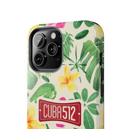 Tough Phone Case — Tropical Floral Cuba512 Protective Cover