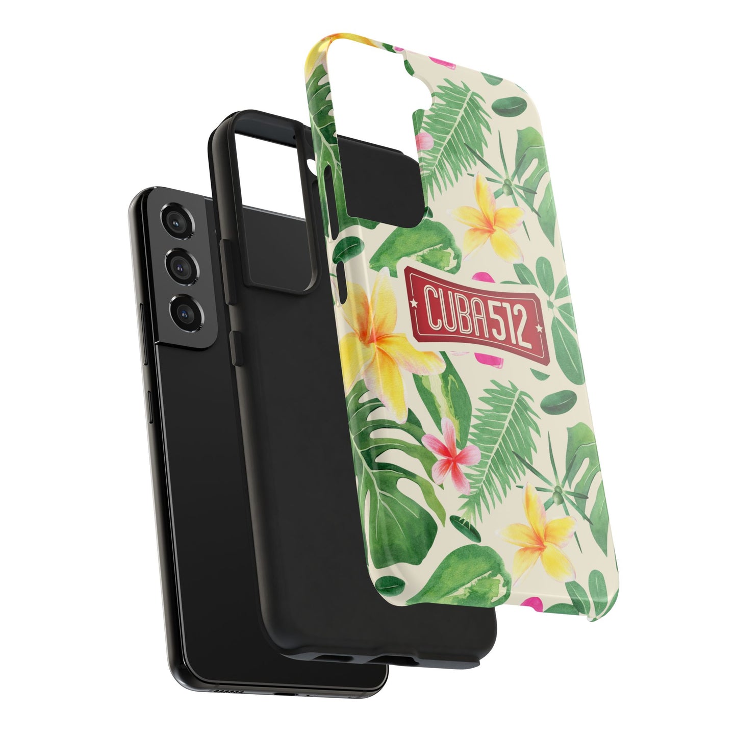 Tough Phone Case — Tropical Floral Cuba512 Protective Cover