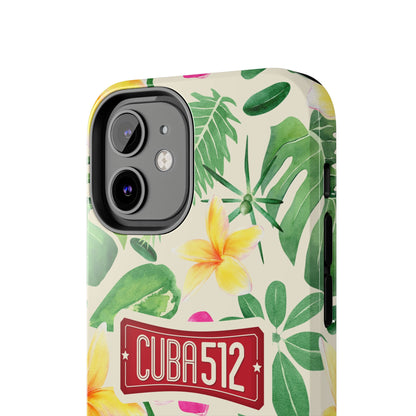 Tough Phone Case — Tropical Floral Cuba512 Protective Cover
