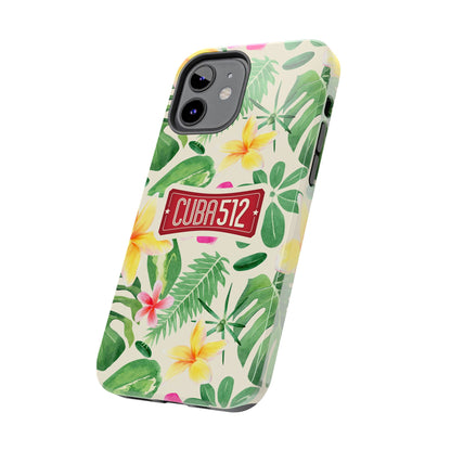 Tough Phone Case — Tropical Floral Cuba512 Protective Cover