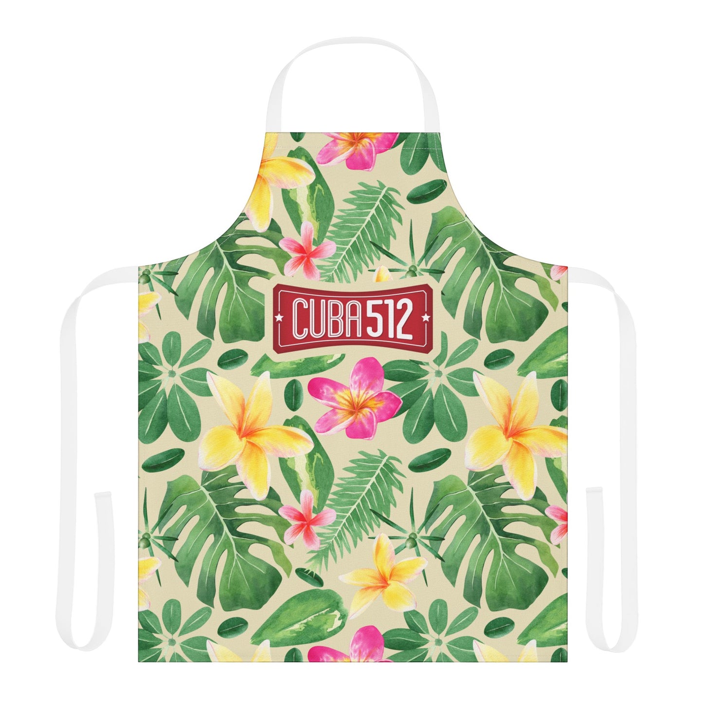 Tropical Floral Apron, Colorful Kitchen Gift, BBQ Apron, Gardening Apron, Summer Cooking, Chef Gift, Relaxed Vibe Kitchenwear