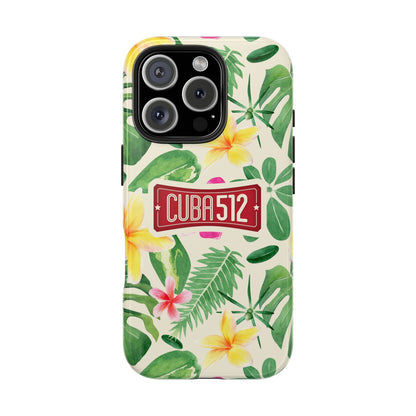 Tough Phone Case — Tropical Floral Cuba512 Protective Cover