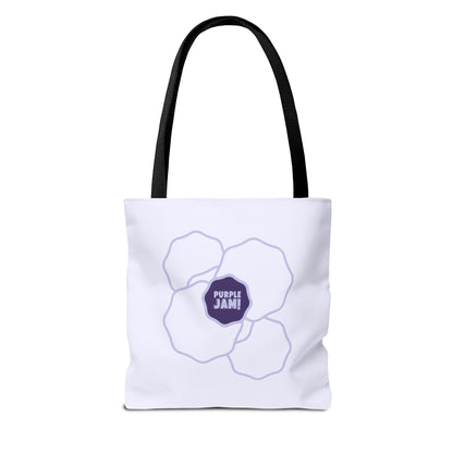 Purple Jam Floral Tote Bag, Stylish Reusable Grocery Bag, Eco-Friendly Everyday Tote, Gift for Garden Lovers, Shopping & Beach