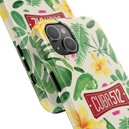 Tough Phone Case — Tropical Floral Cuba512 Protective Cover