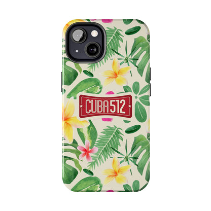 Tough Phone Case — Tropical Floral Cuba512 Protective Cover