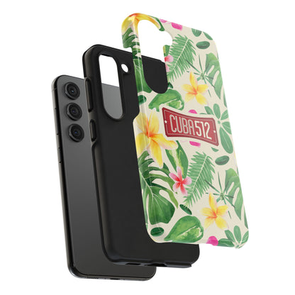 Tough Phone Case — Tropical Floral Cuba512 Protective Cover