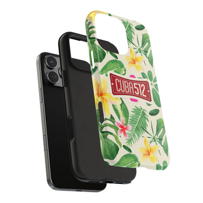 Tough Phone Case — Tropical Floral Cuba512 Protective Cover