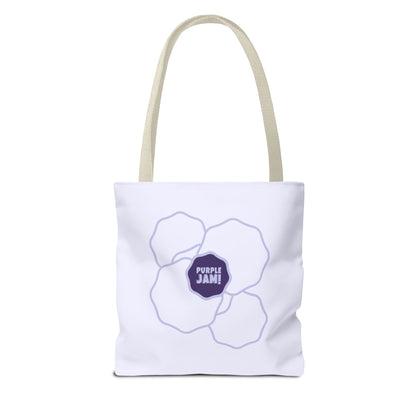 Purple Jam Floral Tote Bag, Stylish Reusable Grocery Bag, Eco-Friendly Everyday Tote, Gift for Garden Lovers, Shopping & Beach