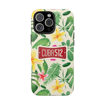 Tough Phone Case — Tropical Floral Cuba512 Protective Cover