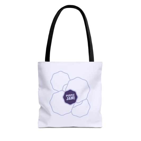 Purple Jam Floral Tote Bag, Stylish Reusable Grocery Bag, Eco-Friendly Everyday Tote, Gift for Garden Lovers, Shopping & Beach
