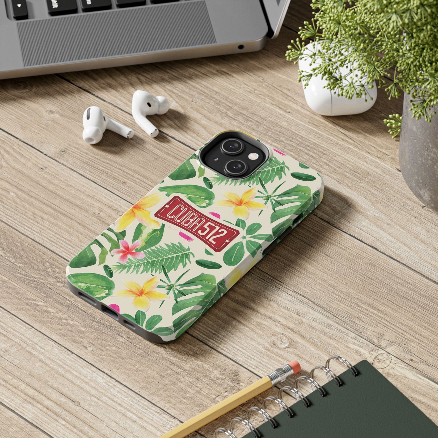Tough Phone Case — Tropical Floral Cuba512 Protective Cover