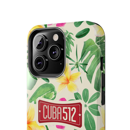 Tough Phone Case — Tropical Floral Cuba512 Protective Cover