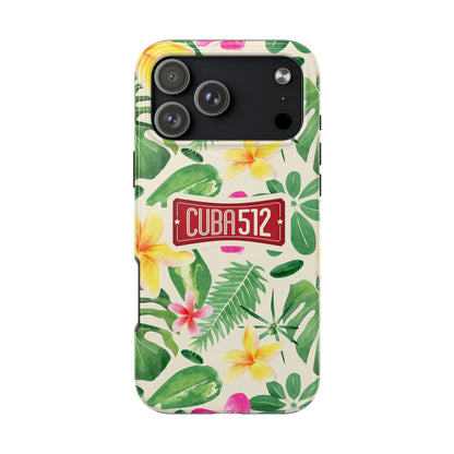 Tough Phone Case — Tropical Floral Cuba512 Protective Cover