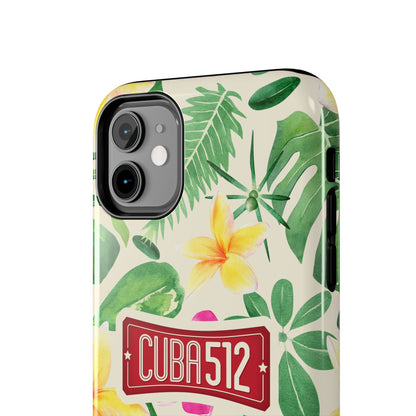 Tough Phone Case — Tropical Floral Cuba512 Protective Cover