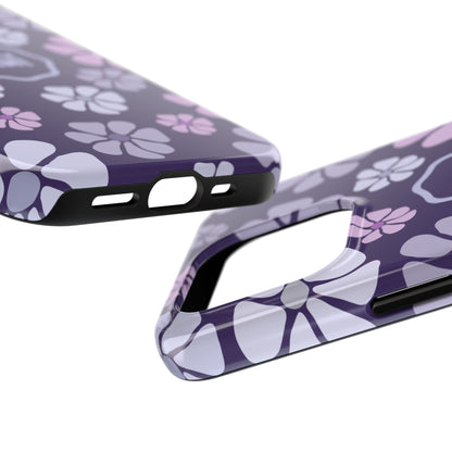 Purple Jam Floral Tough Phone Case — Purple Flower Protective Phone Cover