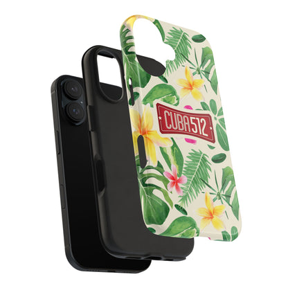 Tough Phone Case — Tropical Floral Cuba512 Protective Cover