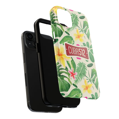 Tough Phone Case — Tropical Floral Cuba512 Protective Cover