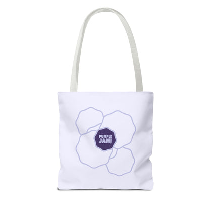 Purple Jam Floral Tote Bag, Stylish Reusable Grocery Bag, Eco-Friendly Everyday Tote, Gift for Garden Lovers, Shopping & Beach
