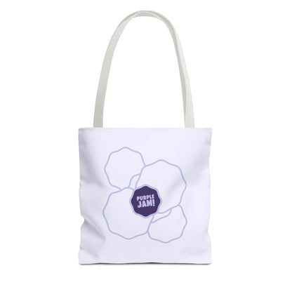 Purple Jam Floral Tote Bag, Stylish Reusable Grocery Bag, Eco-Friendly Everyday Tote, Gift for Garden Lovers, Shopping & Beach