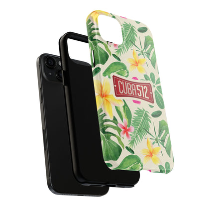 Tough Phone Case — Tropical Floral Cuba512 Protective Cover