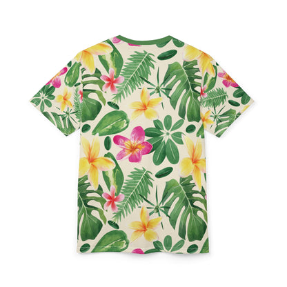 Tropical Leaf Unisex Tee - Cuba 512 Design | Casual Wear, Summer Shirt, Vacation Style, Gift for Him/Her, Trendy Apparel