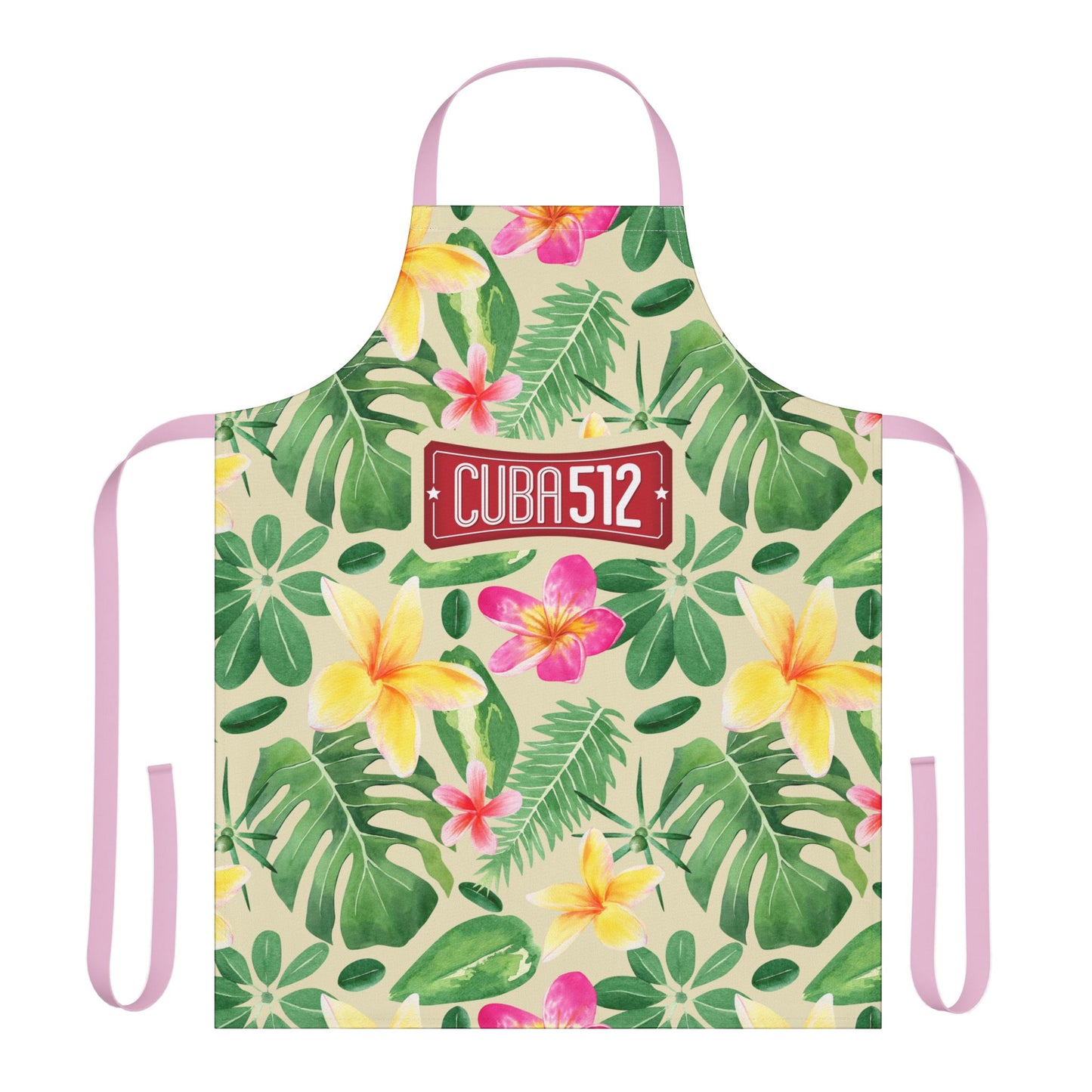 Tropical Floral Apron, Colorful Kitchen Gift, BBQ Apron, Gardening Apron, Summer Cooking, Chef Gift, Relaxed Vibe Kitchenwear
