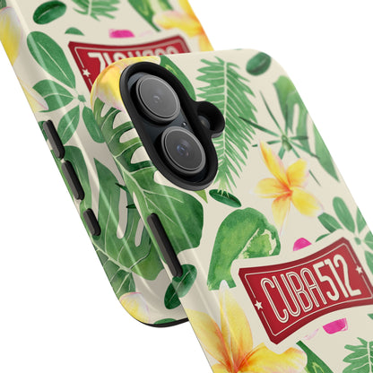 Tough Phone Case — Tropical Floral Cuba512 Protective Cover