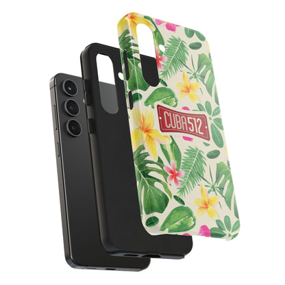 Tough Phone Case — Tropical Floral Cuba512 Protective Cover