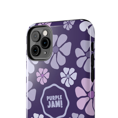 Purple Jam Floral Tough Phone Case — Purple Flower Protective Phone Cover