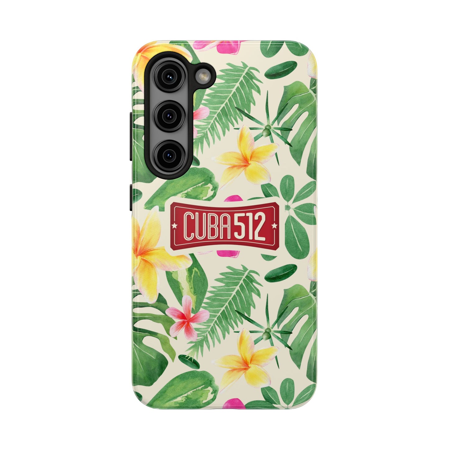 Tough Phone Case — Tropical Floral Cuba512 Protective Cover