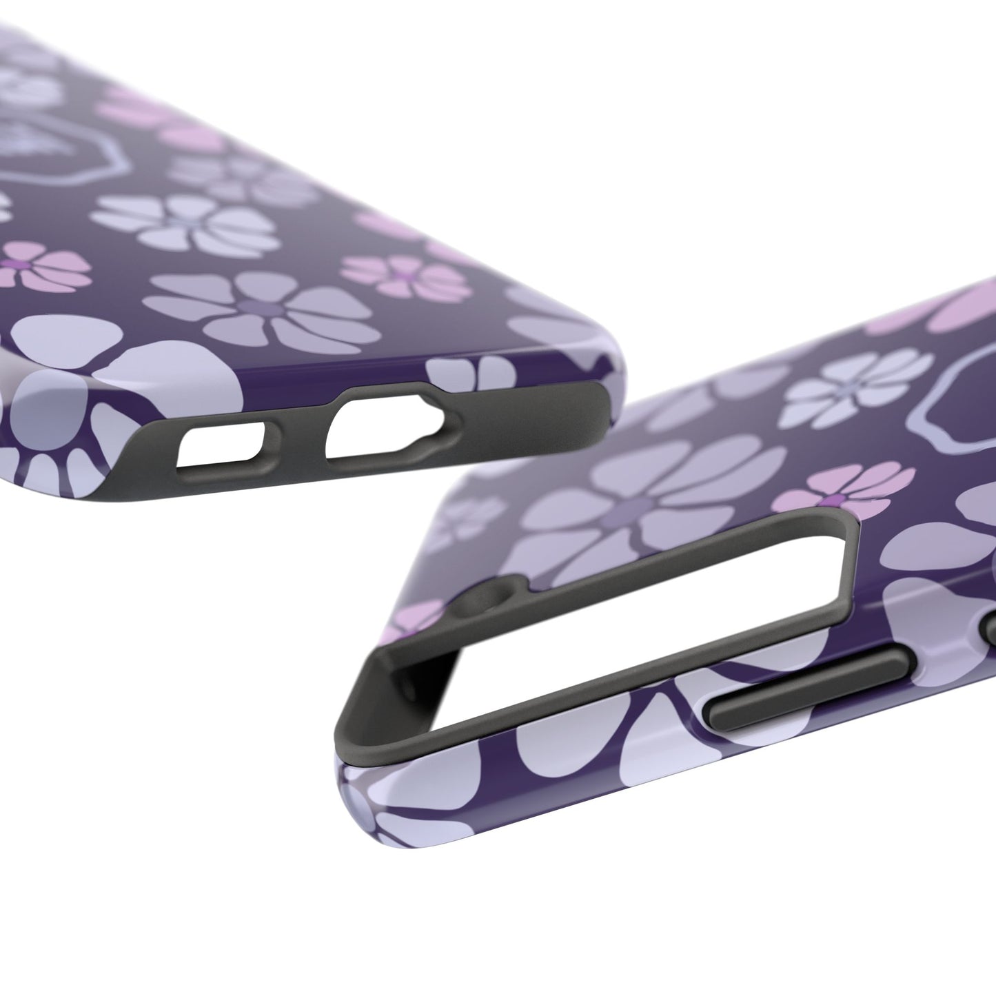 Purple Jam Floral Tough Phone Case — Purple Flower Protective Phone Cover