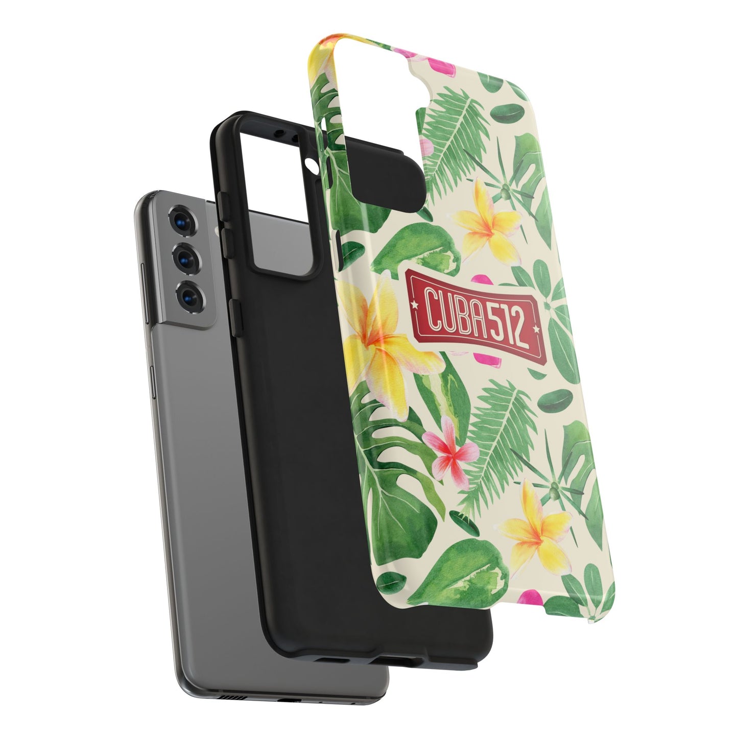 Tough Phone Case — Tropical Floral Cuba512 Protective Cover